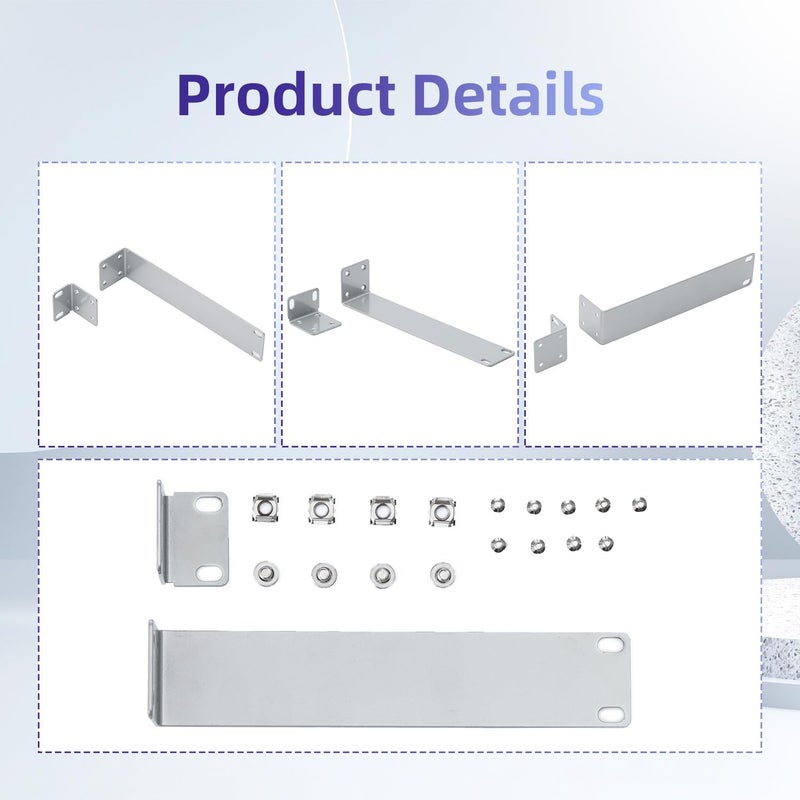 PhyinLan Rack Mount Kit for Ubiquiti Switch, 1U Rack Ears for EdgeSwitch ES-8-150W Switch 8 Port and for US-8-150W UniFi Switch 8 Port - Image 4